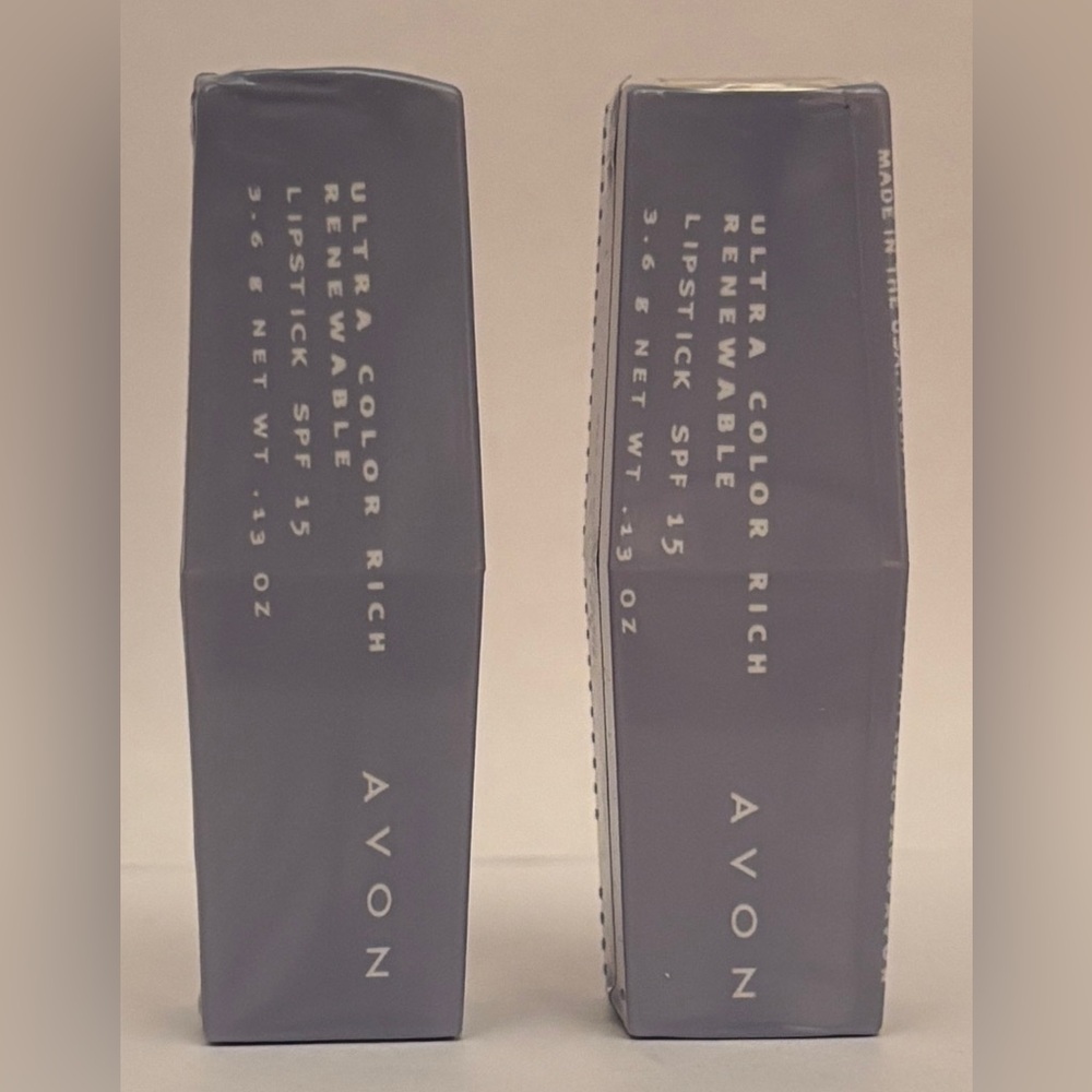 Two (2) Avon Ultra Color Rich Renewable lipsticks: Sheer Sunrise & Sheer Lily